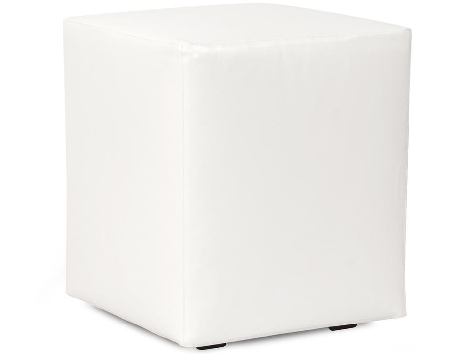 Howard Elliott Atlantis White Resin Cushion Ottoman