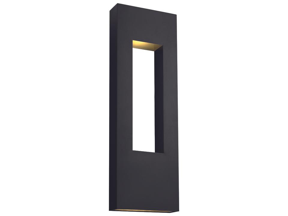 Atlantis Extra Large LED Outdoor Wall Sconce in Satin Black