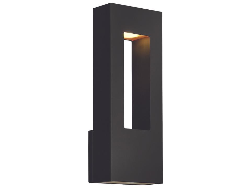 Atlantis 2-Light Integrated LED Outdoor Wall Sconce in Satin Black