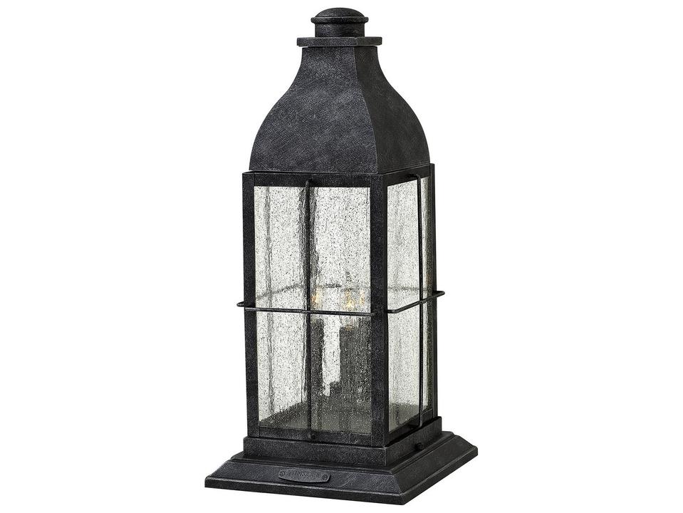 Bingham 3-Light Outdoor Post Light in Greystone