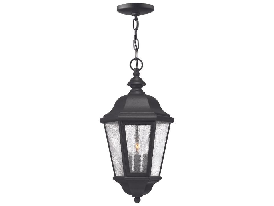 Edgewater 3-Light Traditional Outdoor Hanging Lantern in Black