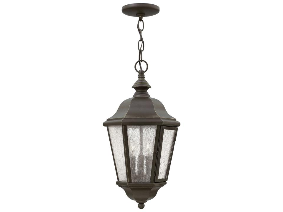 Edgewater 3-Light Outdoor Hanging Pendant Light in Oil Rubbed Bronze