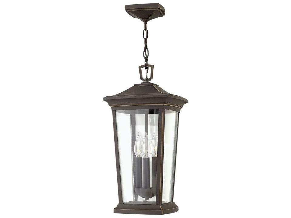 3-Light Bromley Traditional Outdoor Hanging Lantern in Oil Rubbed Bronze
