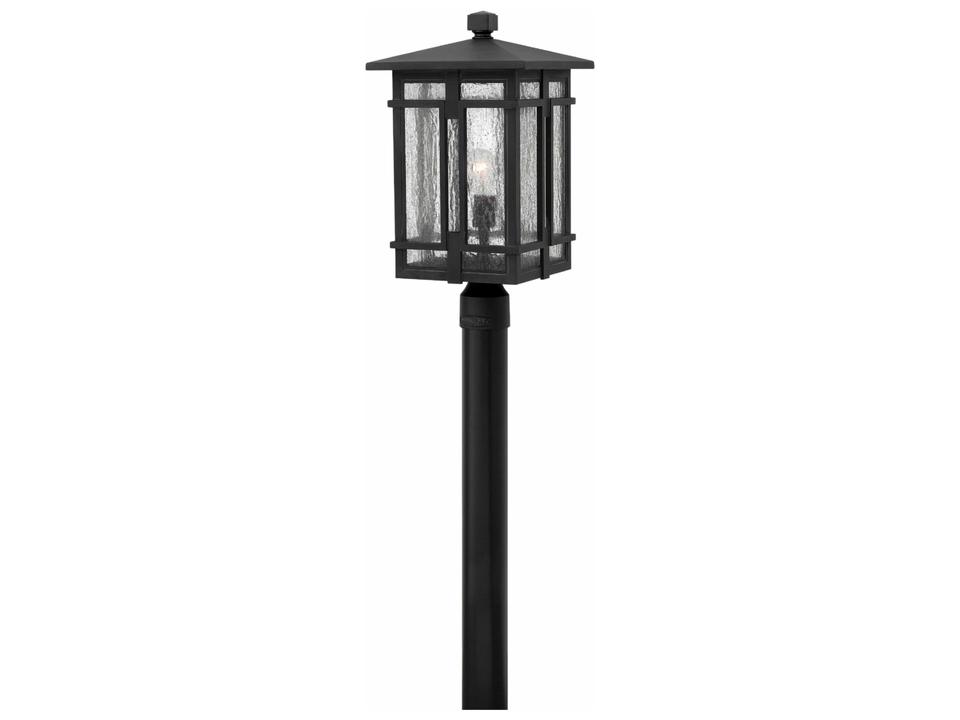 Tucker 1-Light LED Post Top Pier Mount Lantern in Museum Black
