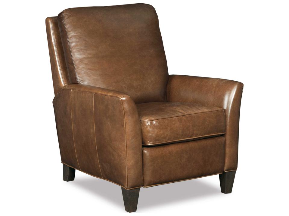 Balmoral Albert Natchez Brown Dark Wood Leather Recliner