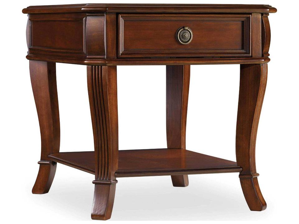 Brookhaven Rectangle End Table in Distressed Cherry Finish