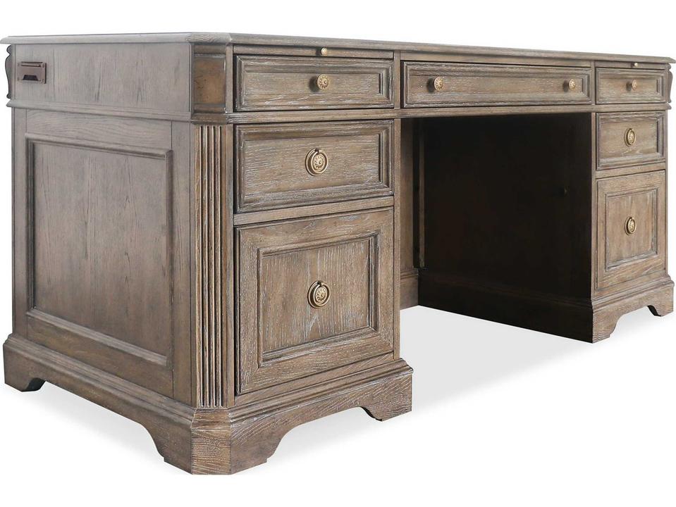 Sutter Junior Executive Desk in Claro Cathedral Oak