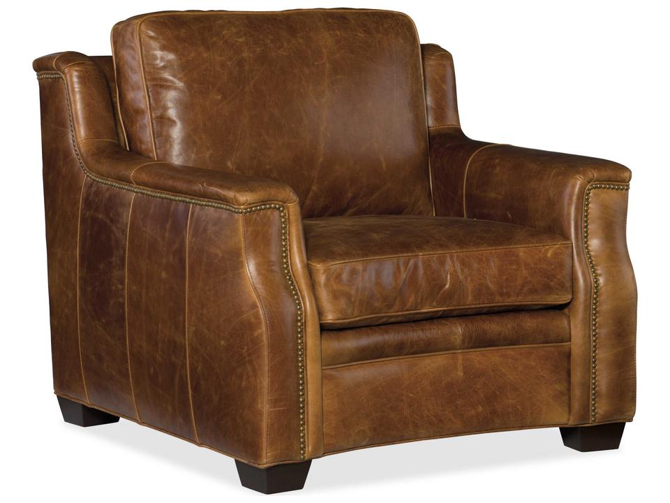 Yates Brown Leather Club Chair