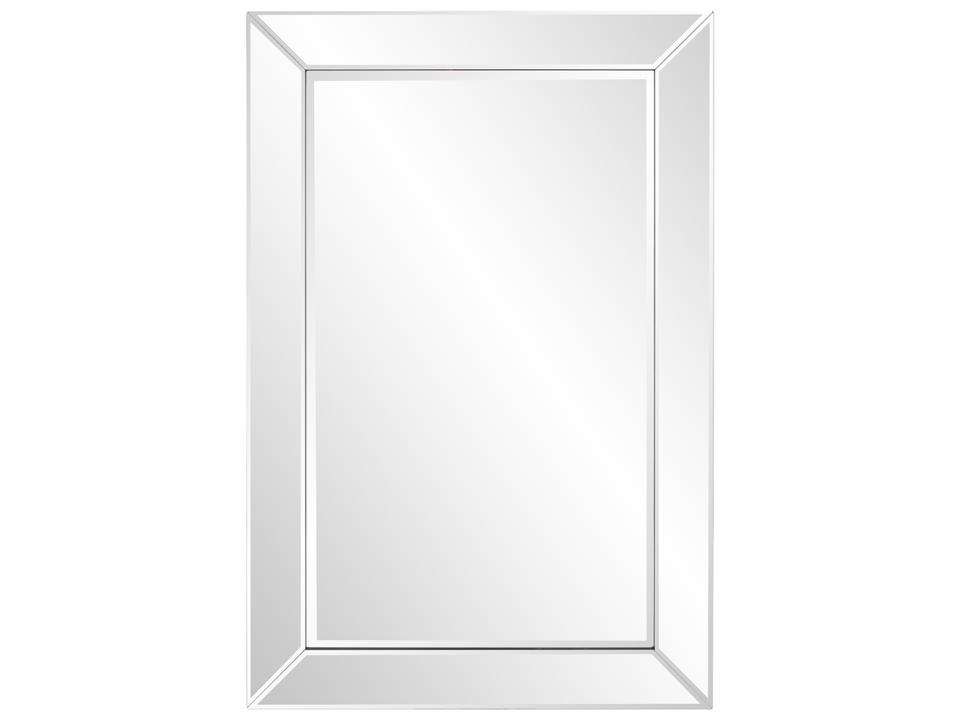 Camden Rectangle Wall Mirror with Clear Mirrored Frame