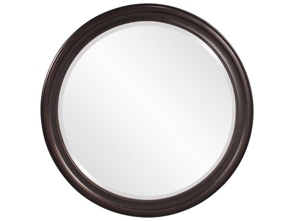 George 36-Inch Round Mirror in Oil Rubbed Bronze