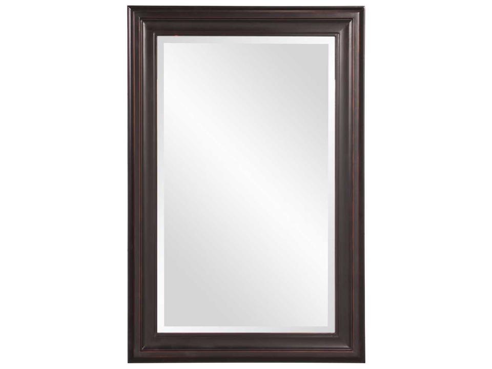 George Wood Frame Wall Mirror in Oil Rubbed Bronze