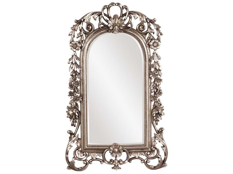 Sherwood Antique Silver Wall Mirror with Beveled Glass