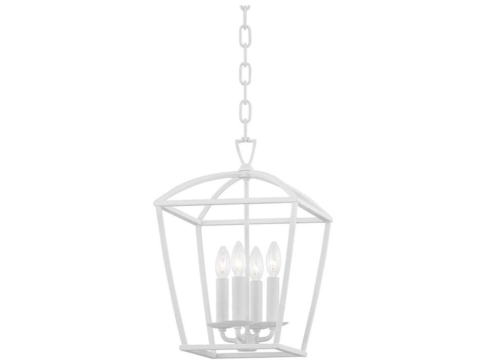 Bryant 4-Light White Plaster Candelabra Chandelier