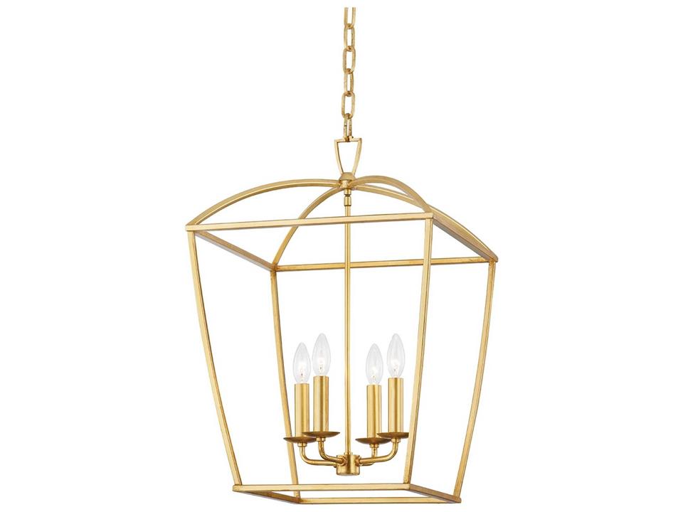 Bryant 4-Light Gold Leaf Candelabra Chandelier