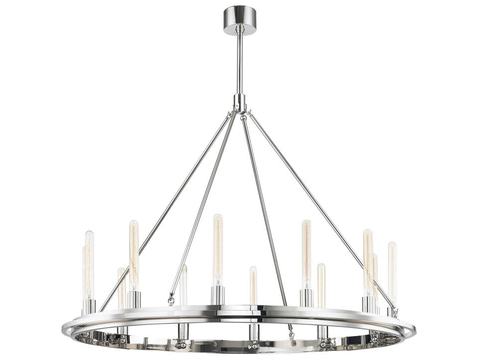 Chambers 12-Light Polished Nickel Round Chandelier