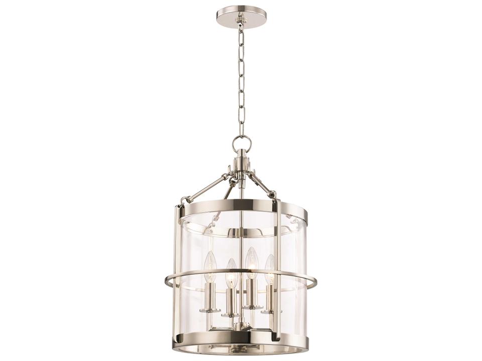 Ren Pendant Light in Polished Nickel Modern Classic