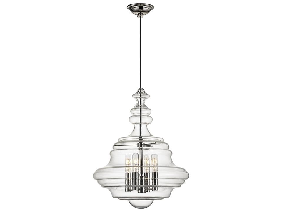 Lighting Washington Pendant in Polished Nickel Modern Classic