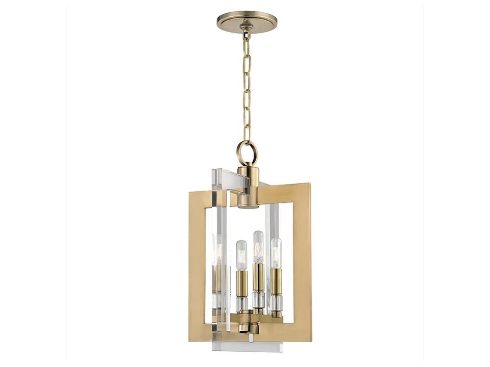 Wellington 4-Light Aged Brass Candelabra Chandelier