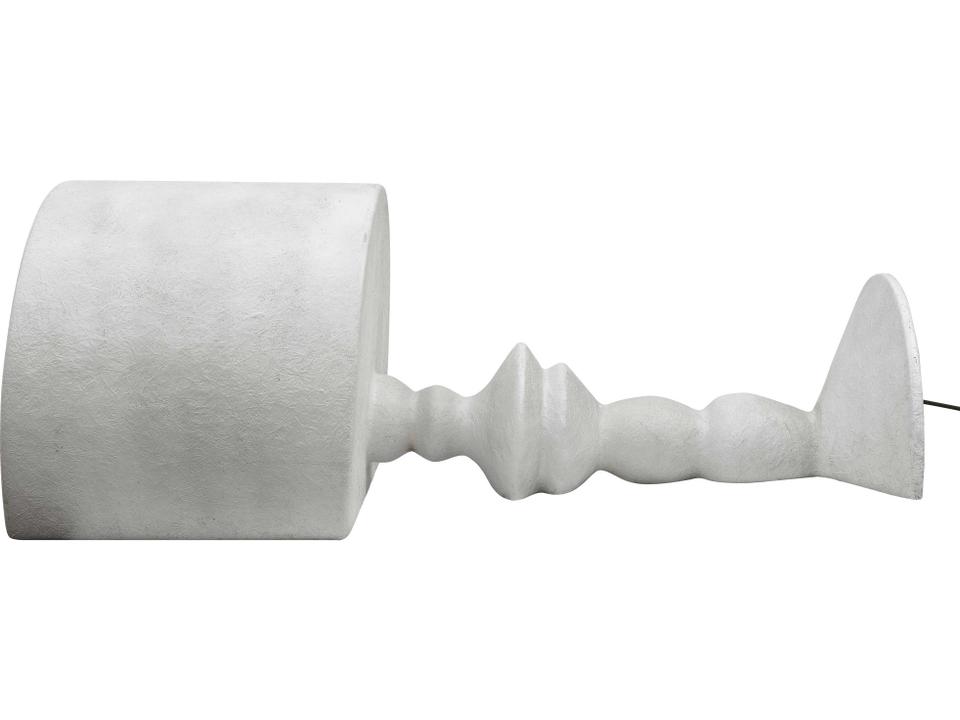 Alibabig 4-Light LED Fiberglass Outdoor Floor Lamp in White