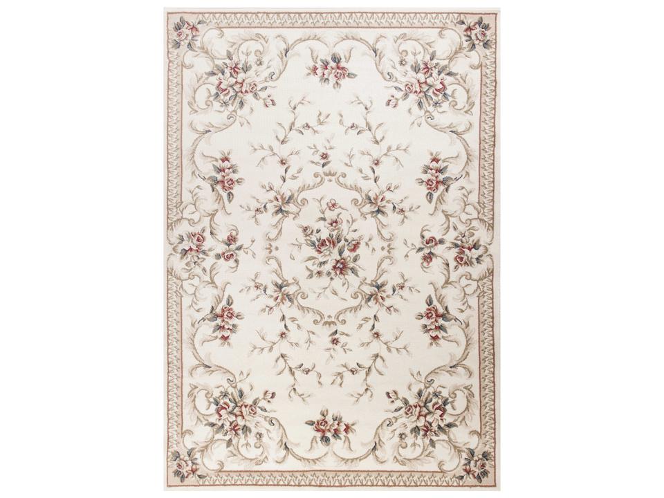 Avalon Aubusson Area Rug Ivory Polypropylene Traditional