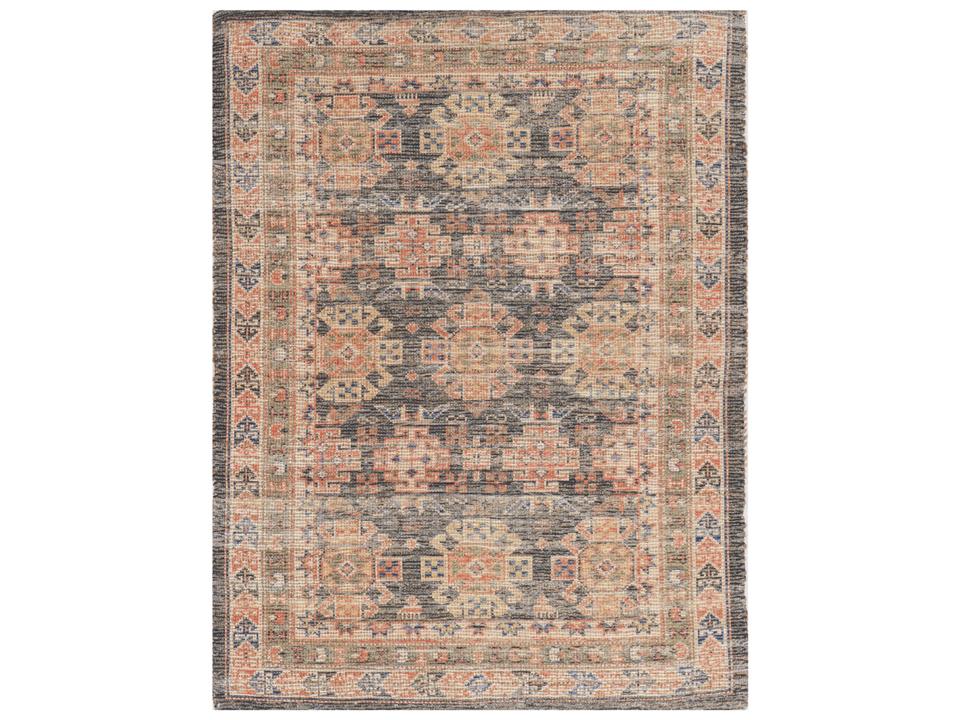 Morris Charcoal Mediterra Handwoven Jute Polyester Area Rug