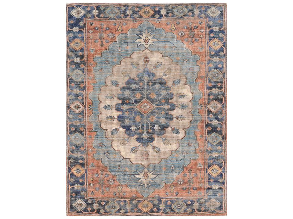 Morris Bordered Hand-Woven Area Rug