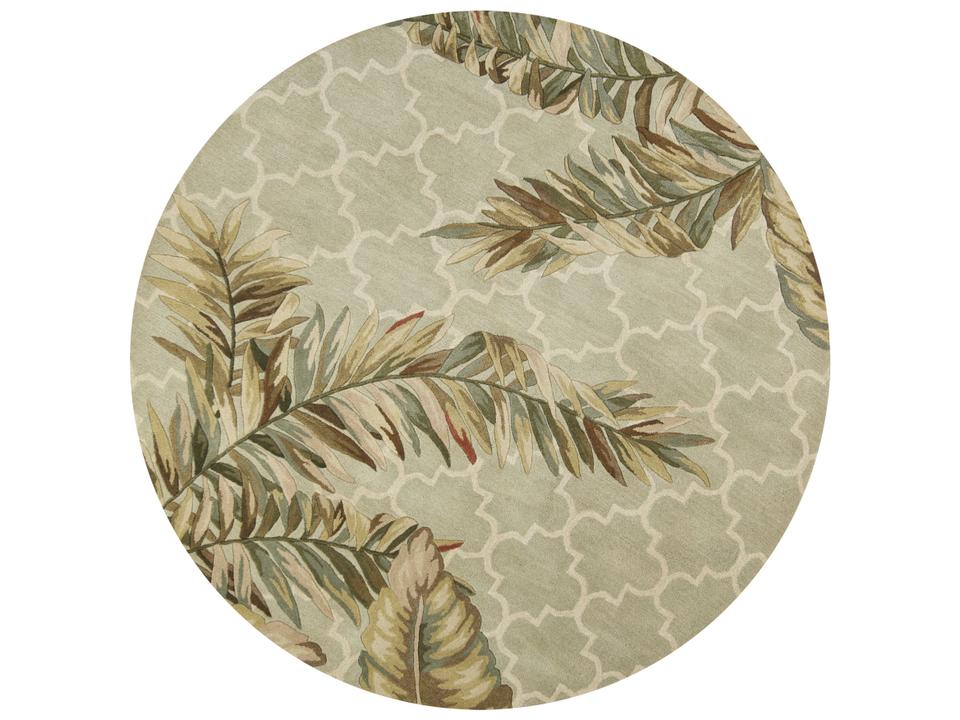 Sparta Floral Hand-Tufted Wool Area Rug with Antique Finish