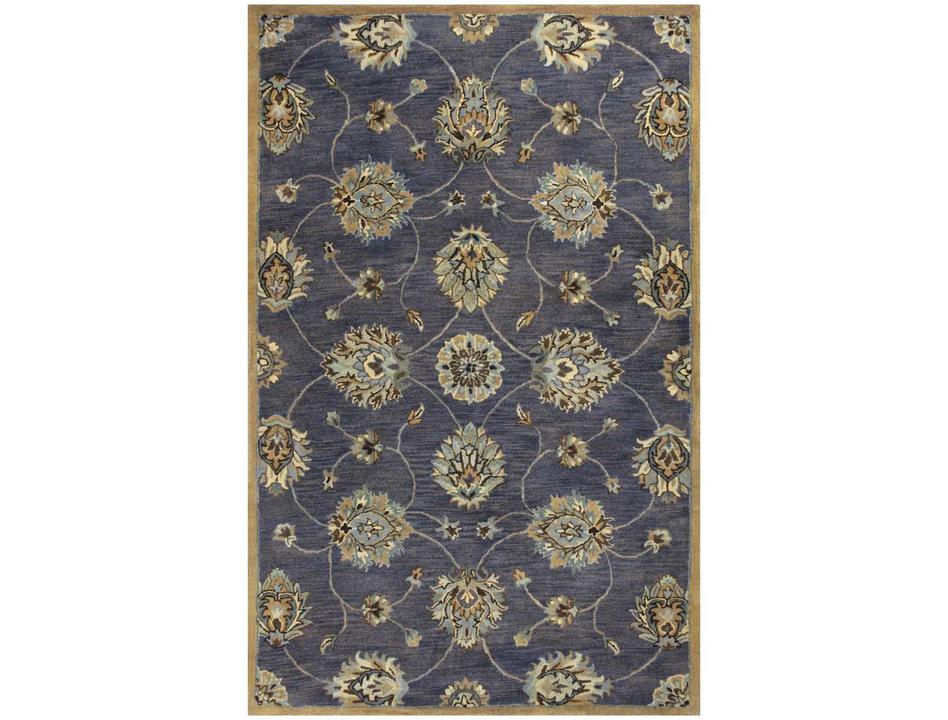 Syriana Midnight Kashan Hand-Tufted New Zealand Wool Area Rug