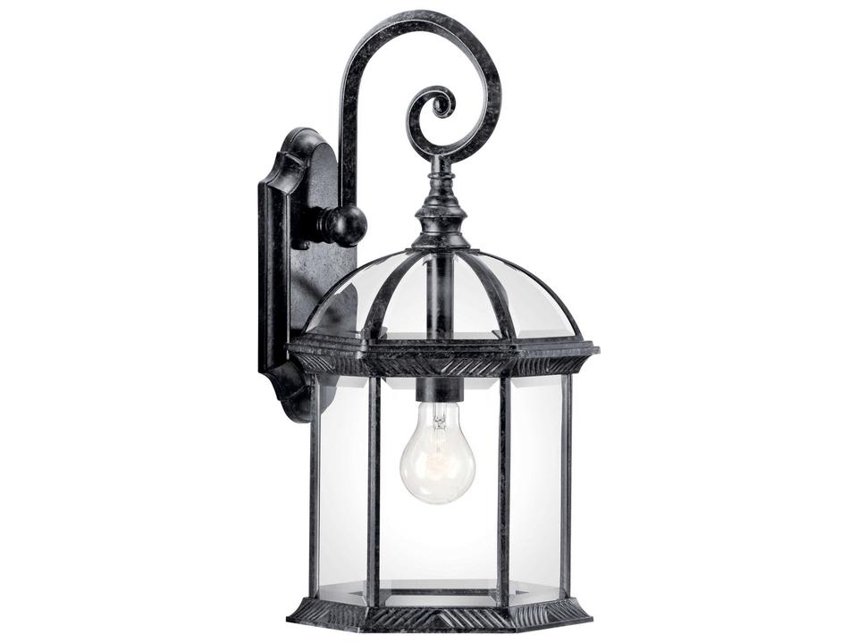 Barrie 1-Light Outdoor Wall Sconce in Black