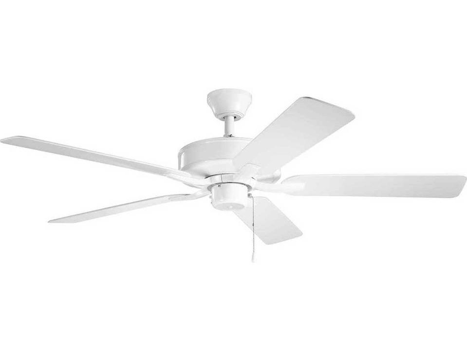 Basics Pro Patio 52-Inch 5-Blade Ceiling Fan in White