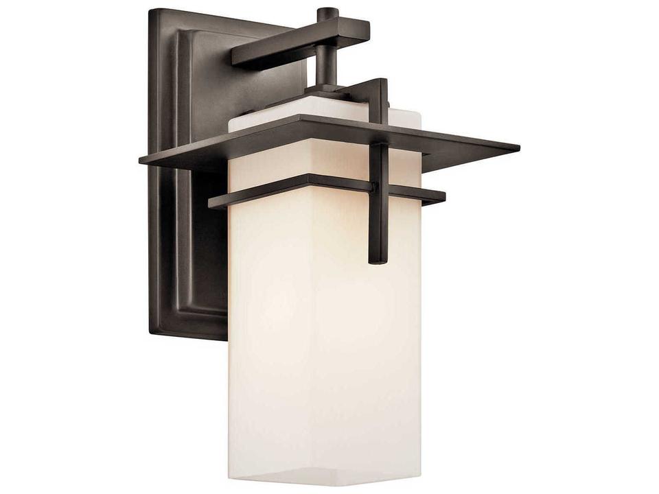 Caterham 1-Light Outdoor Wall Lantern in Olde Bronze