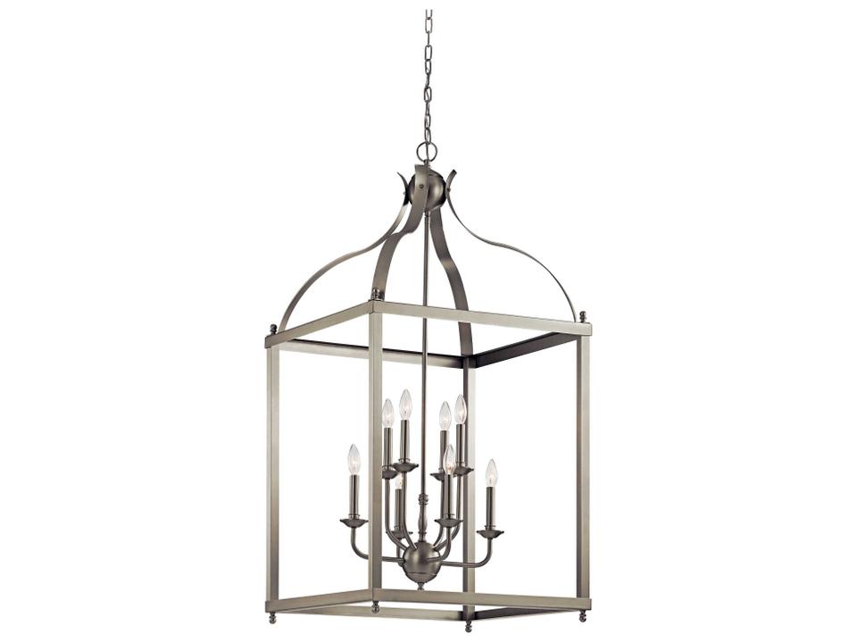 Larkin 8-Light Brushed Nickel Foyer Chandelier