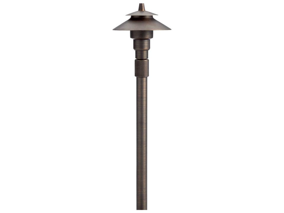 Accessory 12V Small Adjustable Height Path Light in Centennial Brass