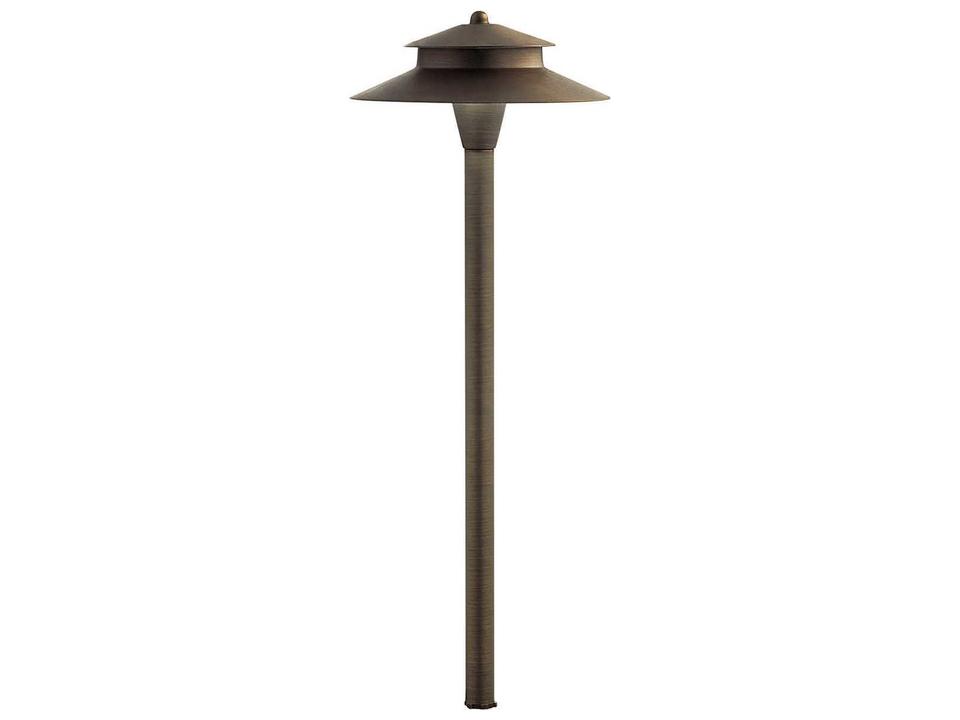 CBR LED Integrated Outdoor Path Light in Centennial Brass