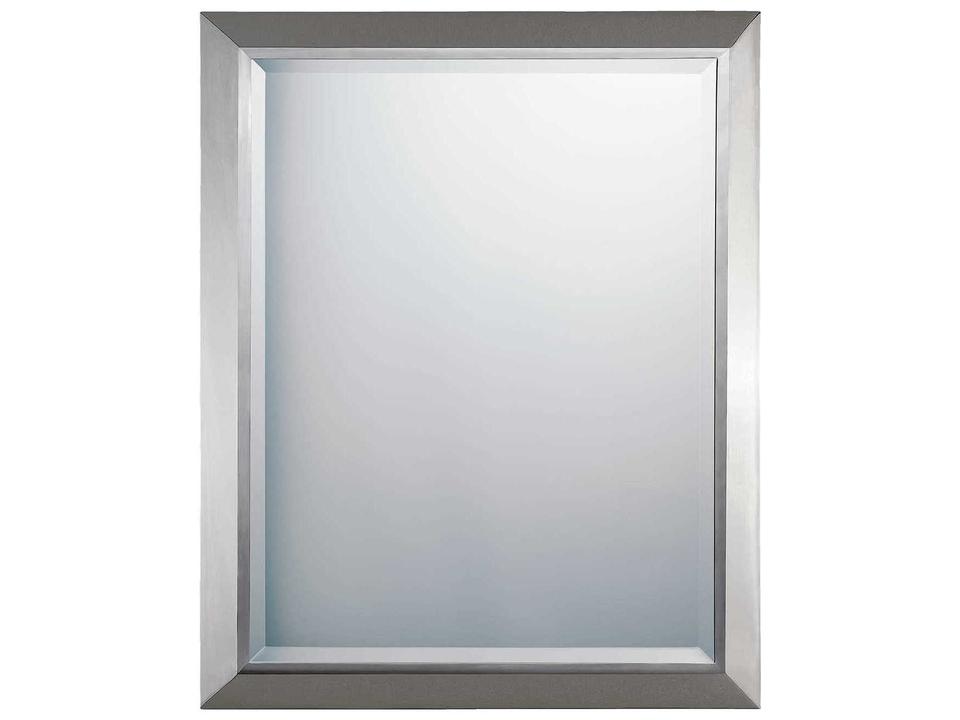 Classic Rectangular Wall Mirror in Chrome Finish
