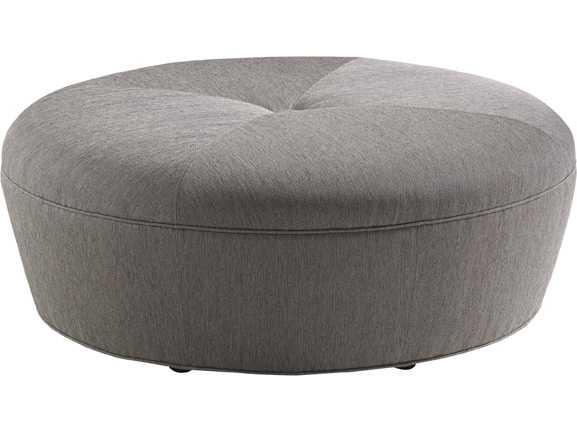 Claudia Round Upholstered Cocktail Ottoman