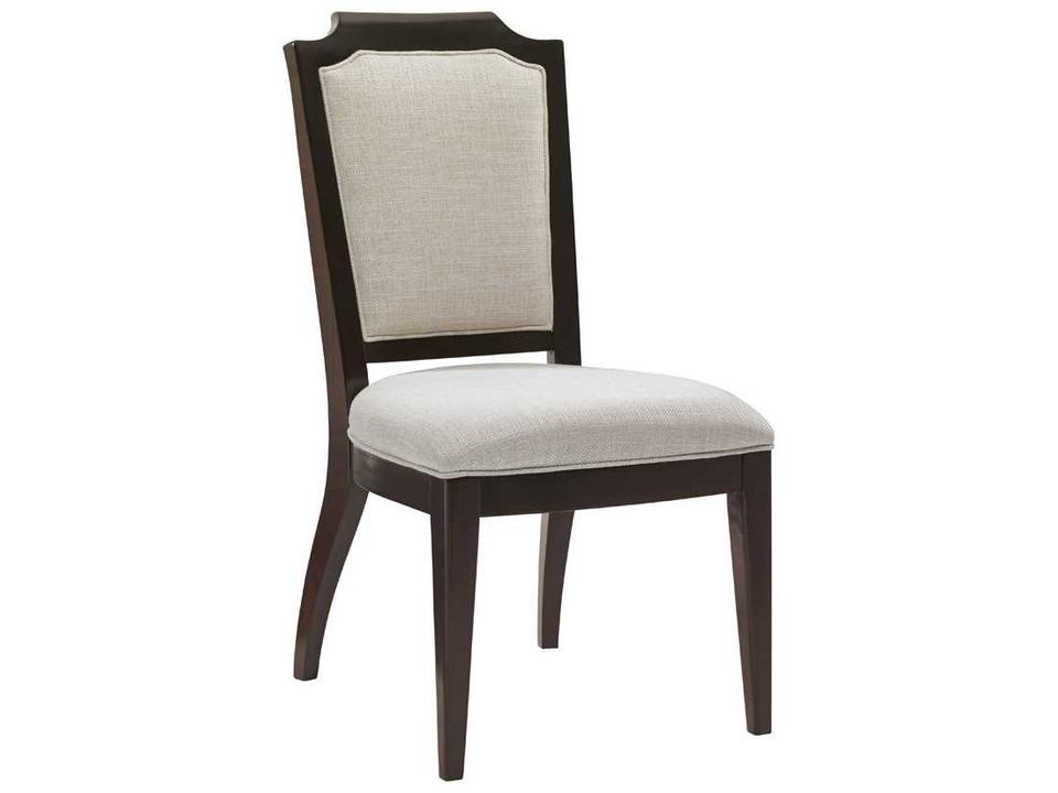 Kensington Place Upholstered Dining Side Chair in Mahogany with Brentwood Finish