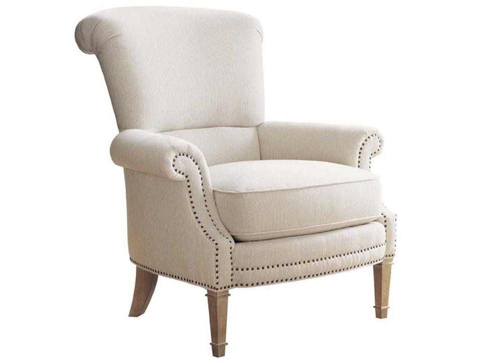 Monterey Sands Fabric Accent Chair Transitional Style