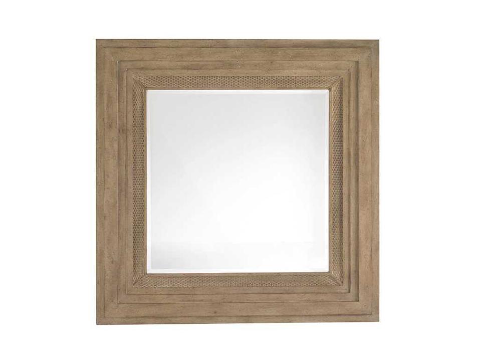 Monterey Sands Square Wall Mirror in Sandy Brown Cambria Finish