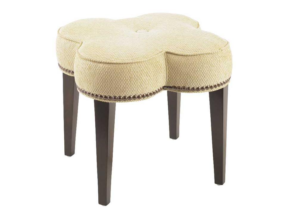 Pampelonne Upholstered Ottoman with Nailhead Trim