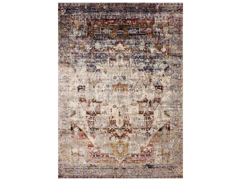 Loloi Anastasia Area Rug in Slate Multi Distressed Traditional