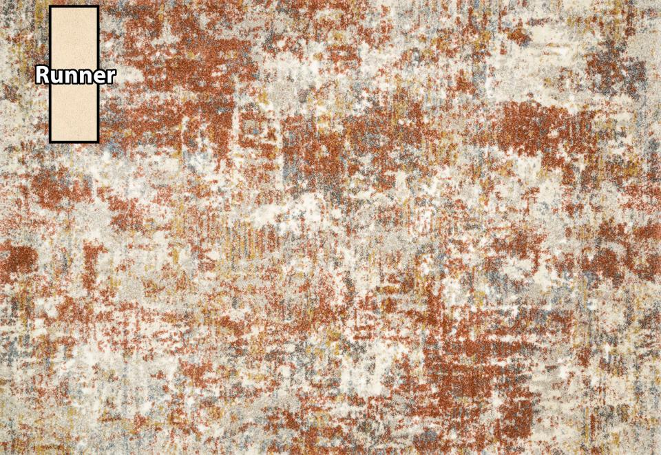 Landscape Runner Abstract Rust