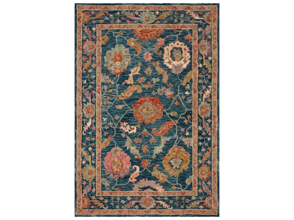 Padma PMA-01 Marine Multi Hand Hooked Wool Area Rug