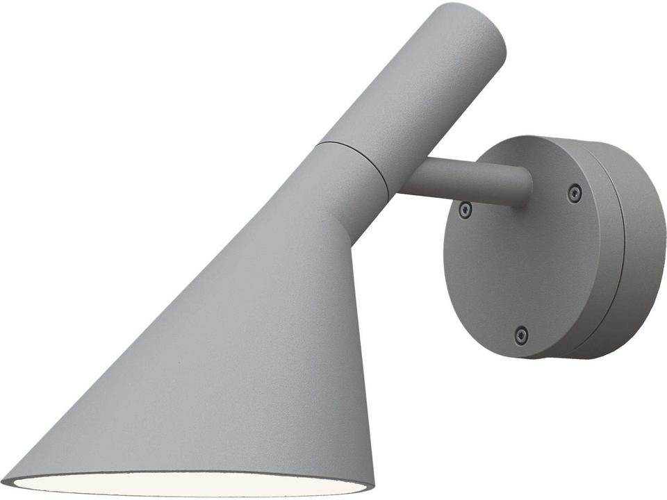 AJ LED Outdoor Wall Light in Natural Paint Aluminum