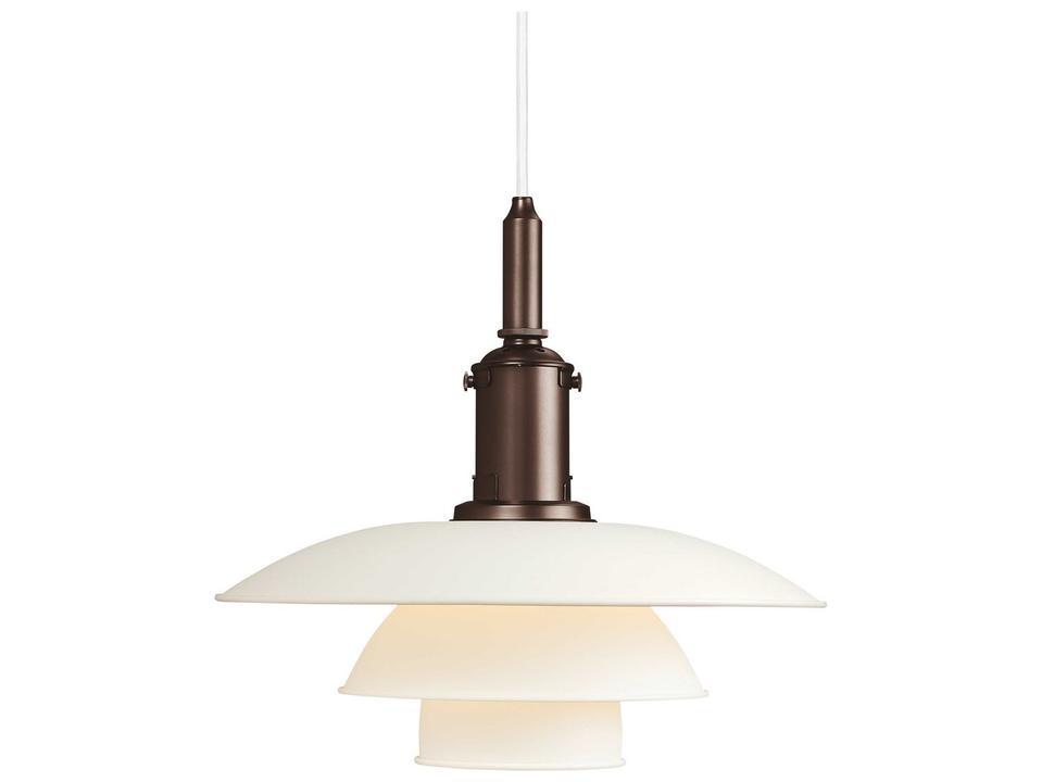 PH-3/3 1-Light White LED Tiered Mini Pendant