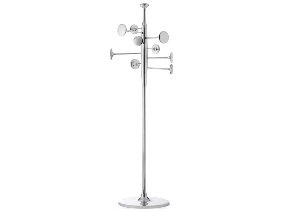 Trumpet Polished Aluminum Coat Rack