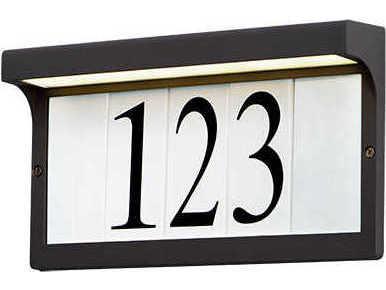 Address 1-Light LED Outdoor Wall Light in Bronze