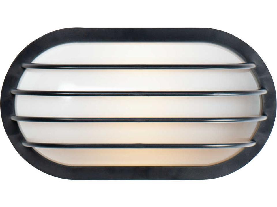 Bulwark 1-Light Polycarbonate Outdoor Wall Light with Frosted Glass
