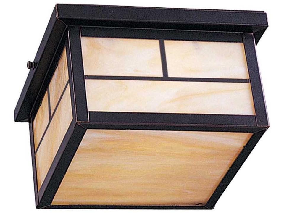 Coldwater 2-Light Outdoor Flush Mount in Burnished