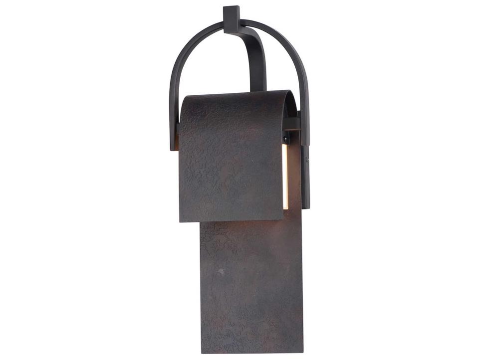 Laredo 1-Light LED Outdoor Wall Sconce in Rustic Forge